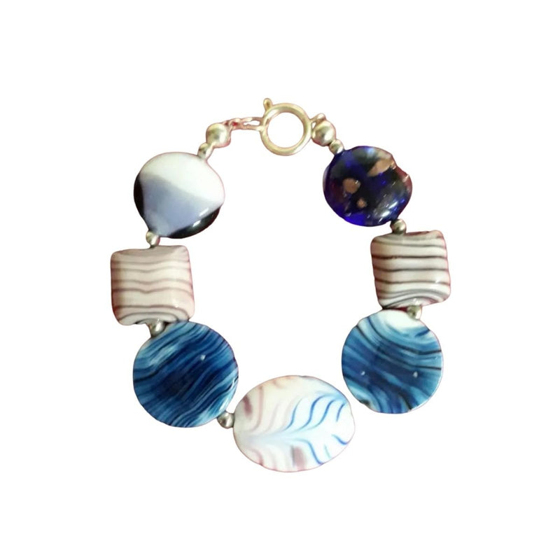 Antoinettes Accessories Blue Glass Bead Bracelets - Caribshopper
