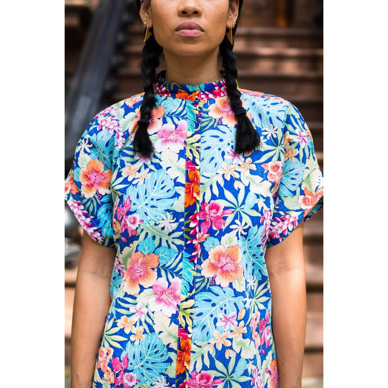 ANYA AYOUNG CHEE Ft. Greene Shirtdress with V-Back - Caribshopper