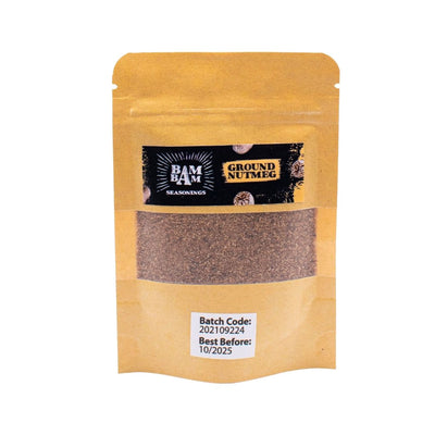 Bam Bam Seasonings Natural Nutmeg Powder, 2.5oz (Single or 3 Pack) - Caribshopper