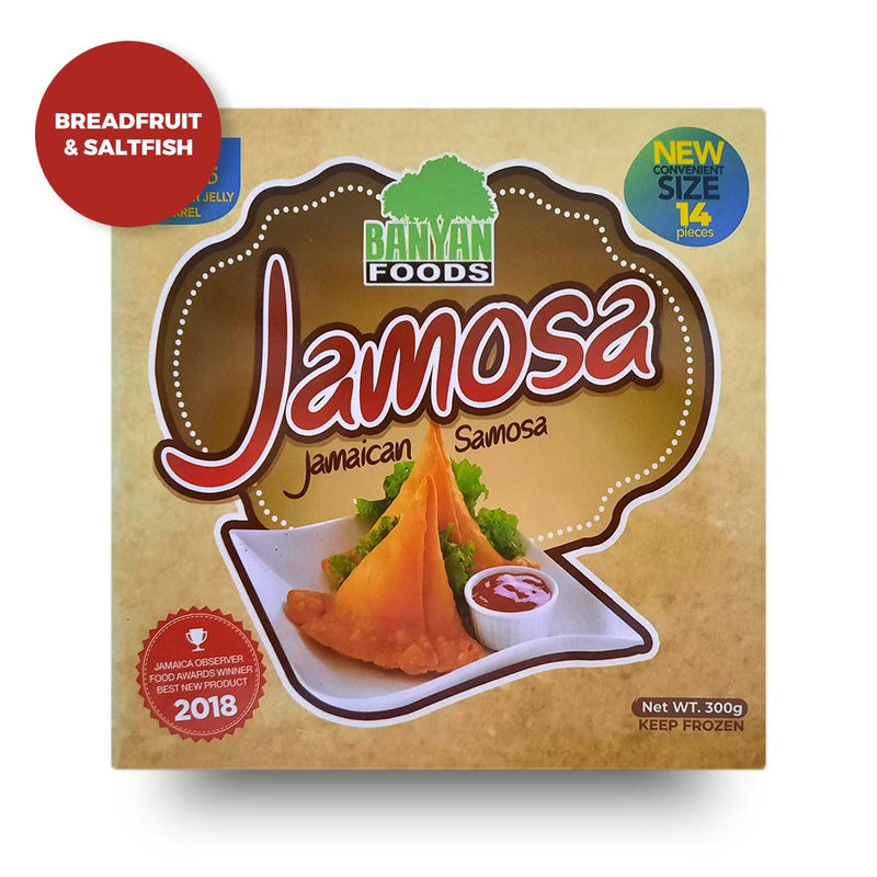 Banyan Foods Breadfruit & Saltfish Jamosa (3 or 6 Pack) - Caribshopper