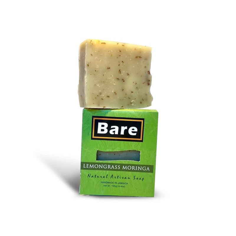 Bare Natural Products Lemongrass Moringa Soap, 4.4oz - Caribshopper