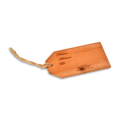 Bartley's All In Wood Luggage Tag (Single & 2 Pack) - Caribshopper