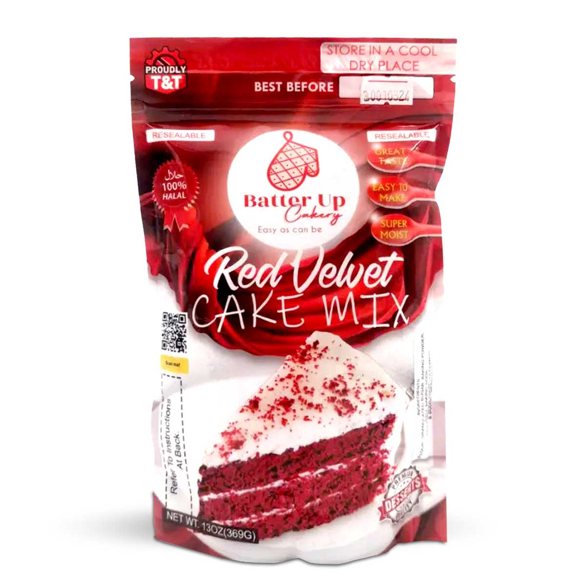 Batter Up Cakery Red Velvet Cake Mix, 13oz