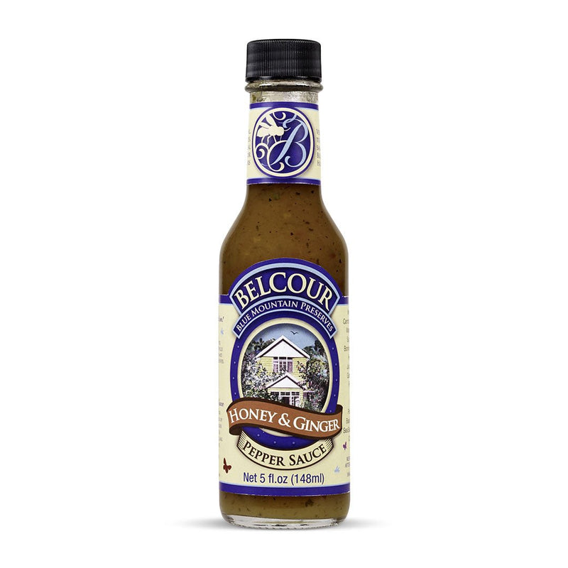 Belcour Preserves Honey Ginger Pepper Sauce, 5oz (2 or 4 Pack) - Caribshopper