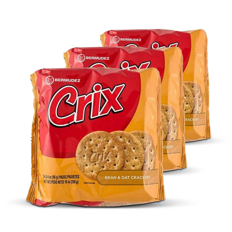 Bermudez Crix Bran & Oat Crackers Tripack, 10oz (3 Pack) - Caribshopper
