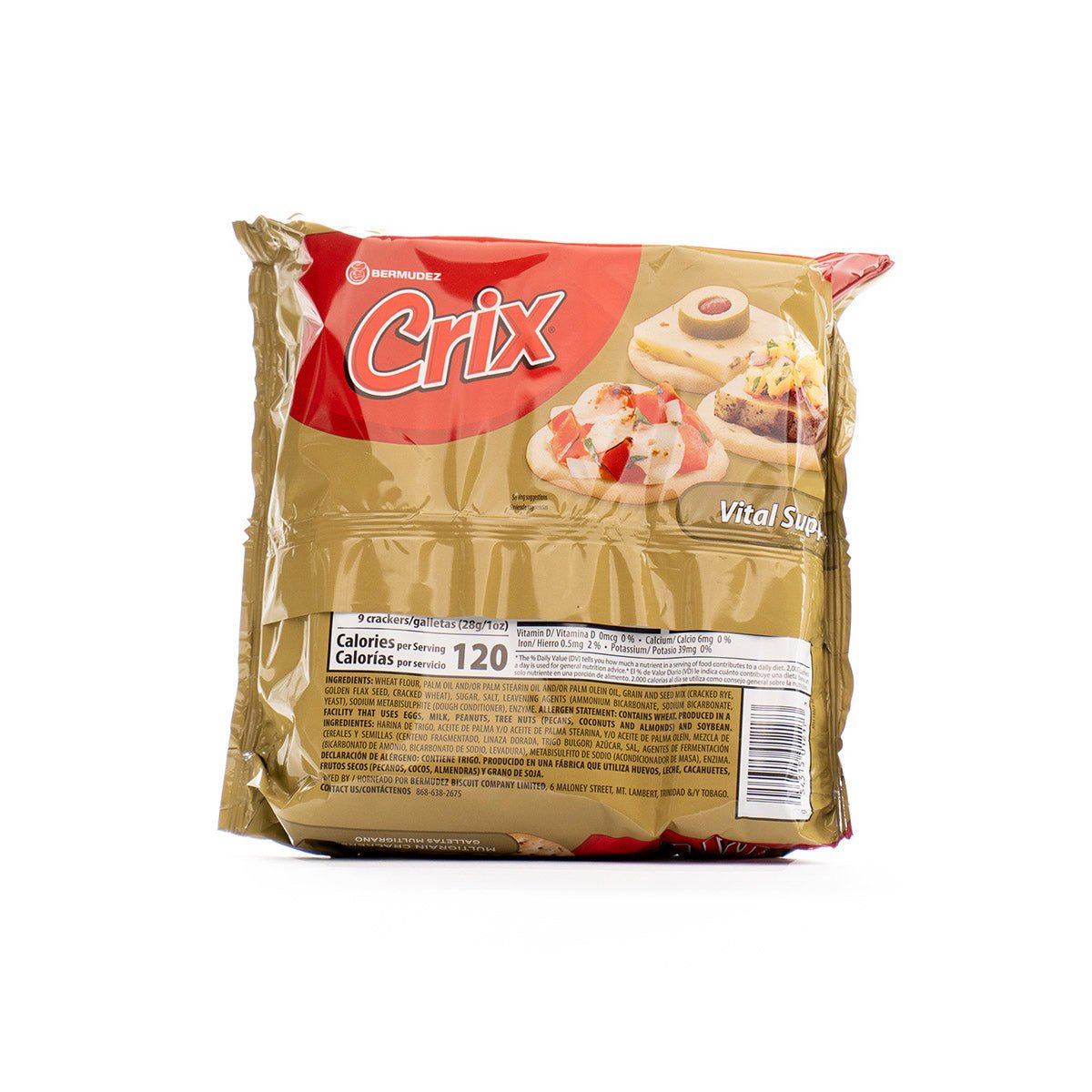 Bermudez Crix Multigrain Crackers Tripack, 10oz (2 Pack) | Caribshopper