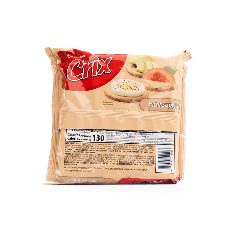 Bermudez Crix Wheat Crackers Tripack, 10oz (3 or 6 Pack) - Caribshopper