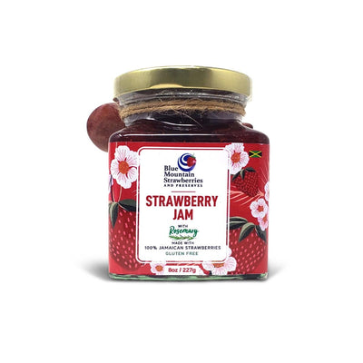 Blue Mountain Strawberries & Preserves Strawberry Rosemary Jam, 8oz - Caribshopper