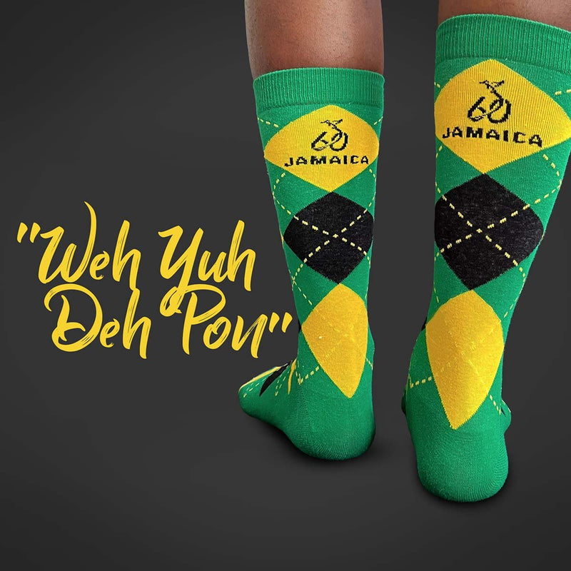 BoxoSox Jamaica 60th Commemorative Socks (3 Pairs) - Caribshopper