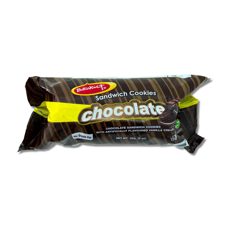 Butterkist Sandwich Biscuits Chocolate, 2oz (3, 6 or 12 Pack) - Caribshopper