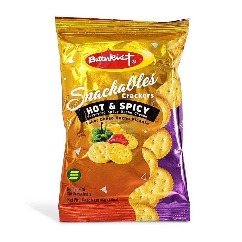 Butterkist Snackables Crackers Hot & Spicy Nacho Cheese, 1.6oz (3 Pack) - Caribshopper