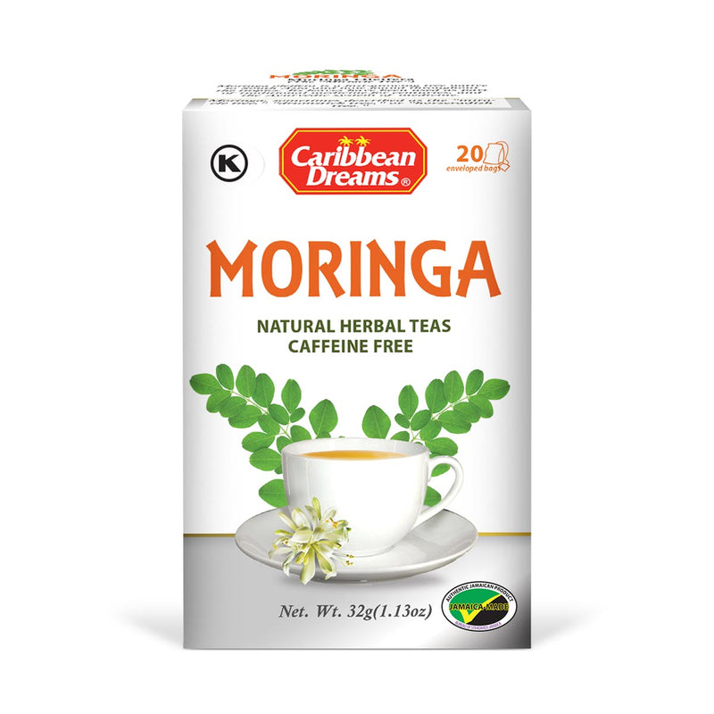 Caribbean Dreams Moringa Tea, 20 teabags - Caribshopper