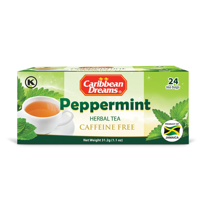 Caribbean Dreams Peppermint Tea, 24 teabags - Caribshopper