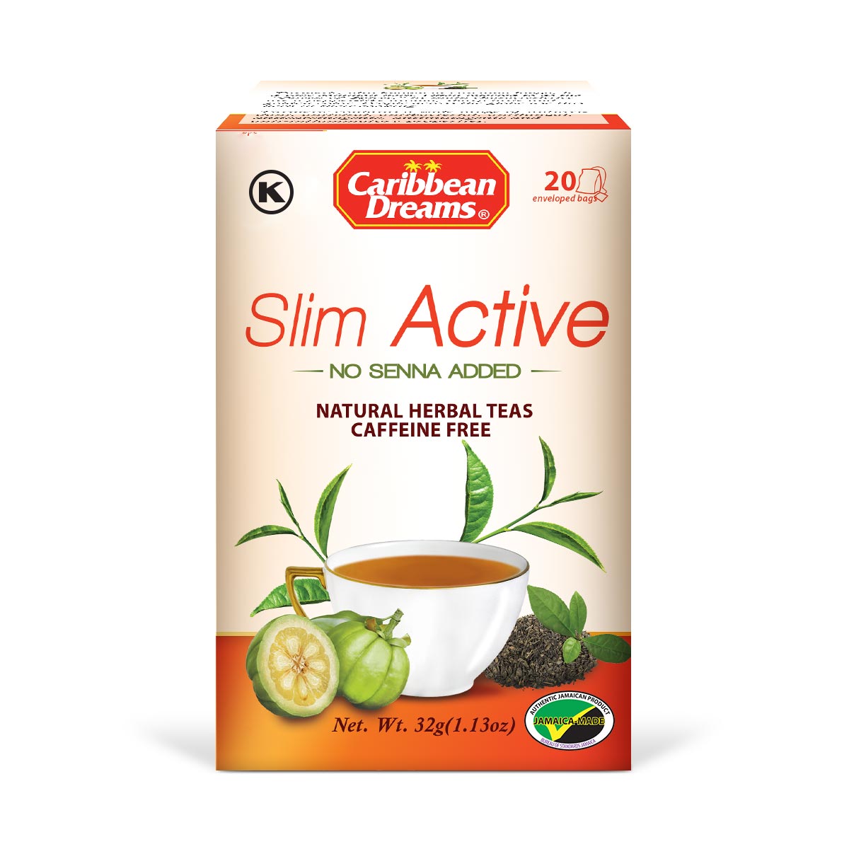 Caribbean Dreams Slim Active Tea 20 Teabags Caribshopper