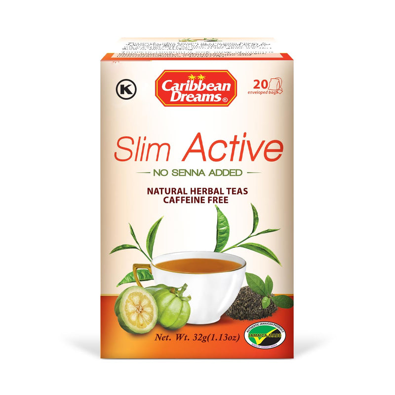 Caribbean Dreams Slim Active Tea, 20 teabags - Caribshopper