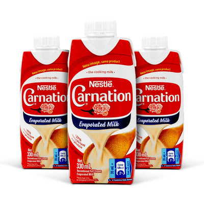 Carnation Evaporated Milk Full Cream, 330ml (3 Pack) - Caribshopper