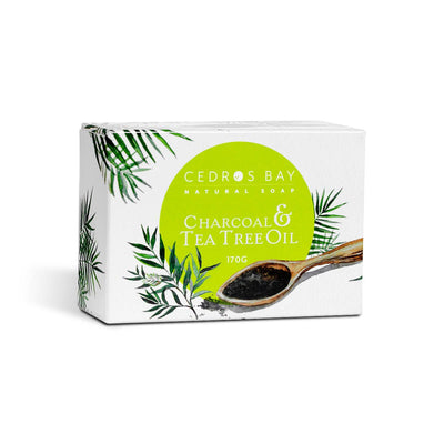 CGA Cedros Bay Charcoal & Tea Tree Oil Soap, 170g ( Single and 3 Pack) - Caribshopper