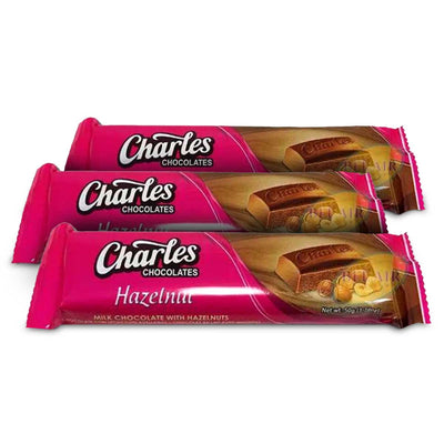 Charles Chocolate Bar, 50g (3 Pack) - Caribshopper