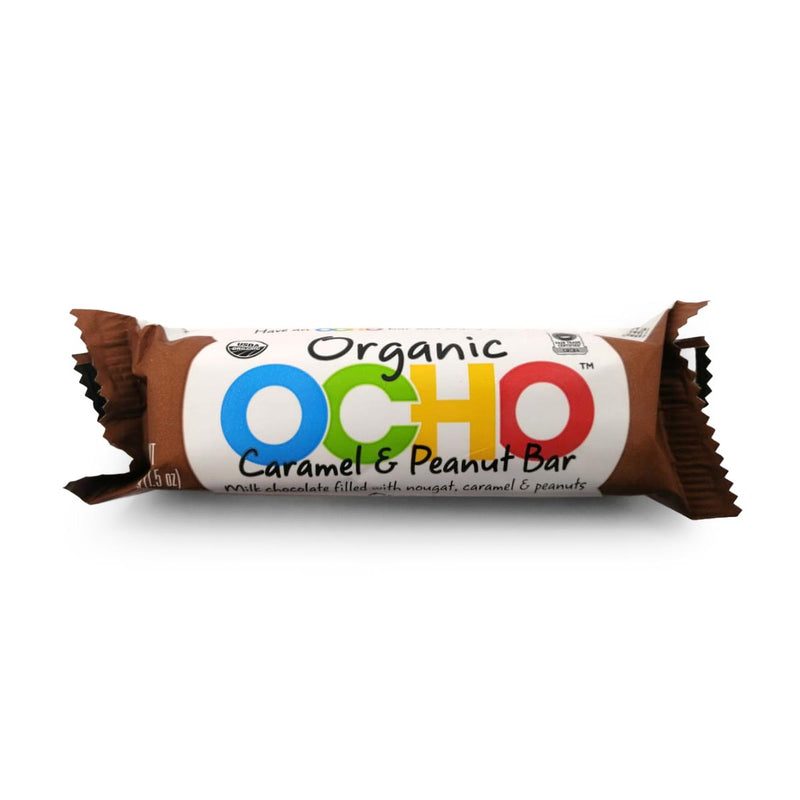 Charles Organic Ocho Caramel & Peanut Bar, 1.5oz (3 or 6 Pack) - Caribshopper