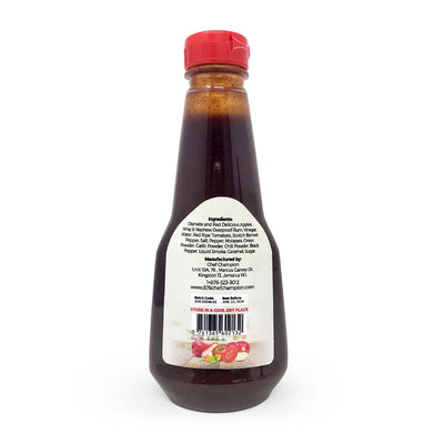 Chef Champion Gourmet Otaheite & Red Delicious Apples BBQ Sauce with Rum, 12oz - Caribshopper