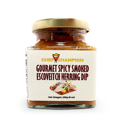 Chef Champion Gourmet Spicy Escoveitch Smoked Herring, 9oz - Caribshopper