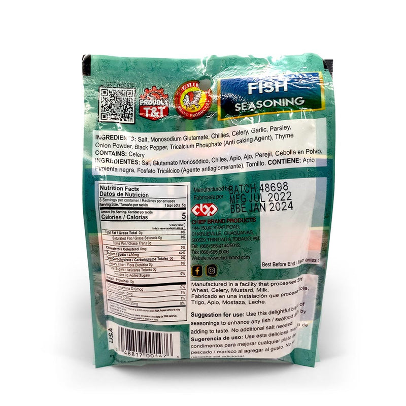 Chief Brand Products Fish Seasoning, 40g (3 or 6 Pack) - Caribshopper