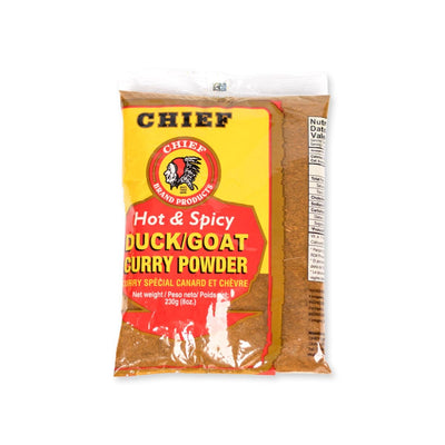 Chief Brand Products Hot & Spicy Duck Goat Curry Powder, 8oz (Single & 3 Pack) - Caribshopper