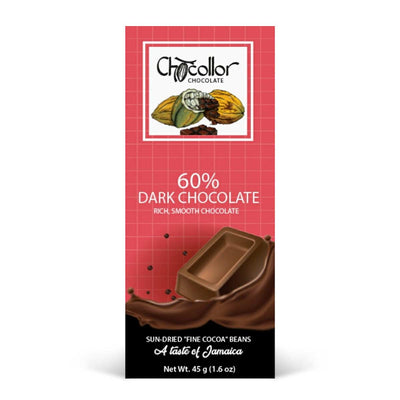 Chocollor Chocolate 60% Dark Chocolate Bar - Caribshopper