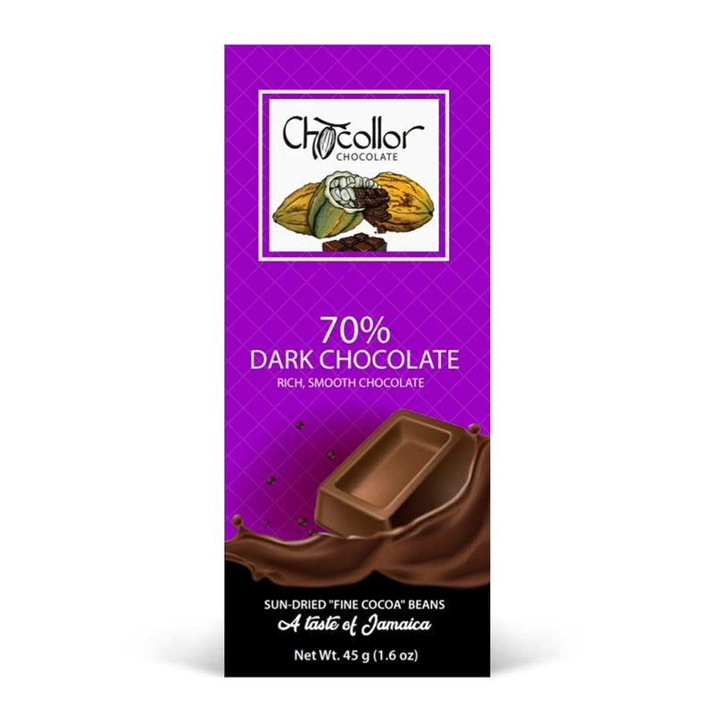 Chocollor Chocolate 70% Dark Chocolate Bar - Caribshopper
