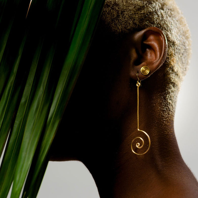 Chrissys Coils Swirl Earrings - Caribshopper