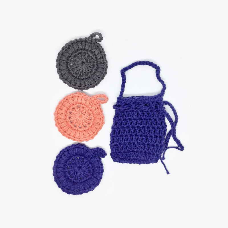 Crochet Nation Soap Saver & Face Scrubbie Set - Caribshopper
