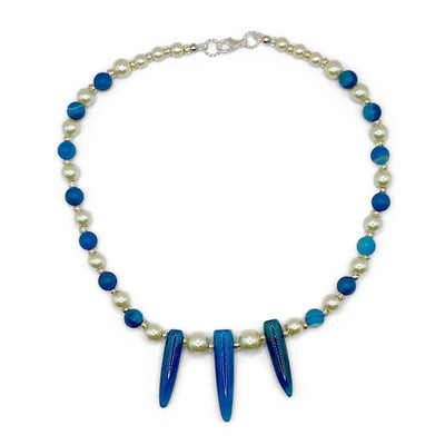 CW Artisinal Jewellery Agate Beads & Glass Pearls Set - Caribshopper