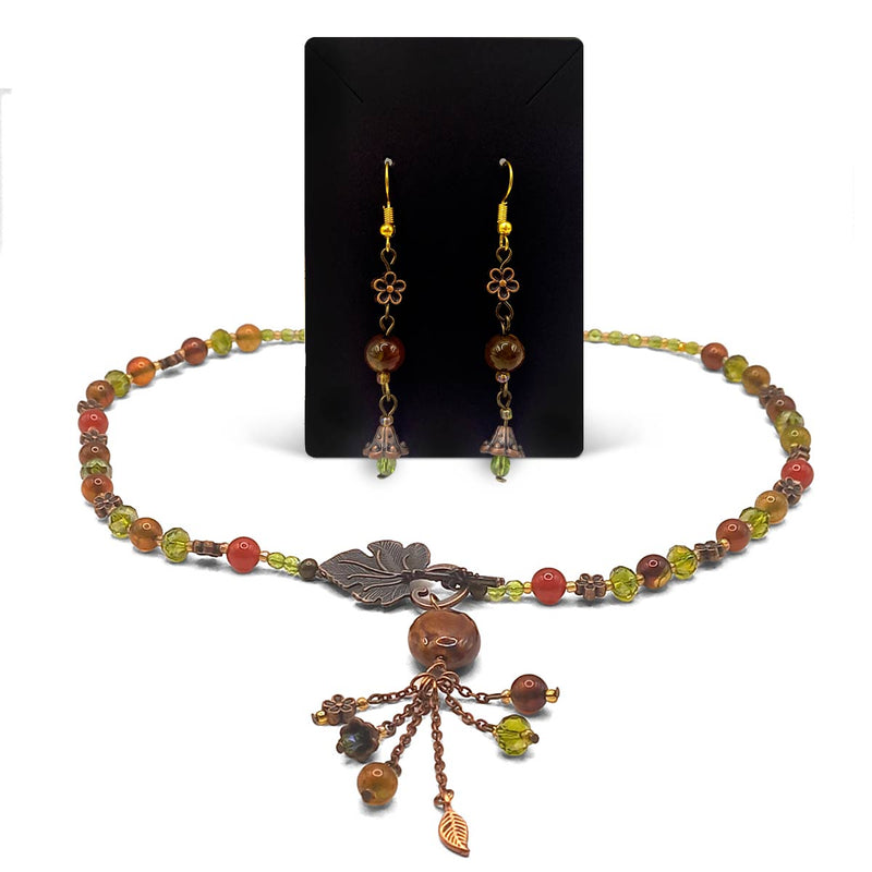 CW Artisinal Jewellery Leaf Toggle Set - Caribshopper