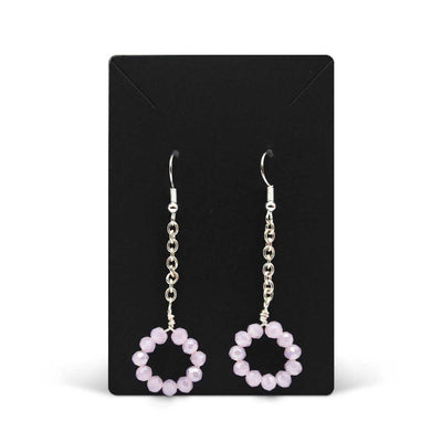 CW Artisinal Jewellery Pink Quartz Earrings - Caribshopper