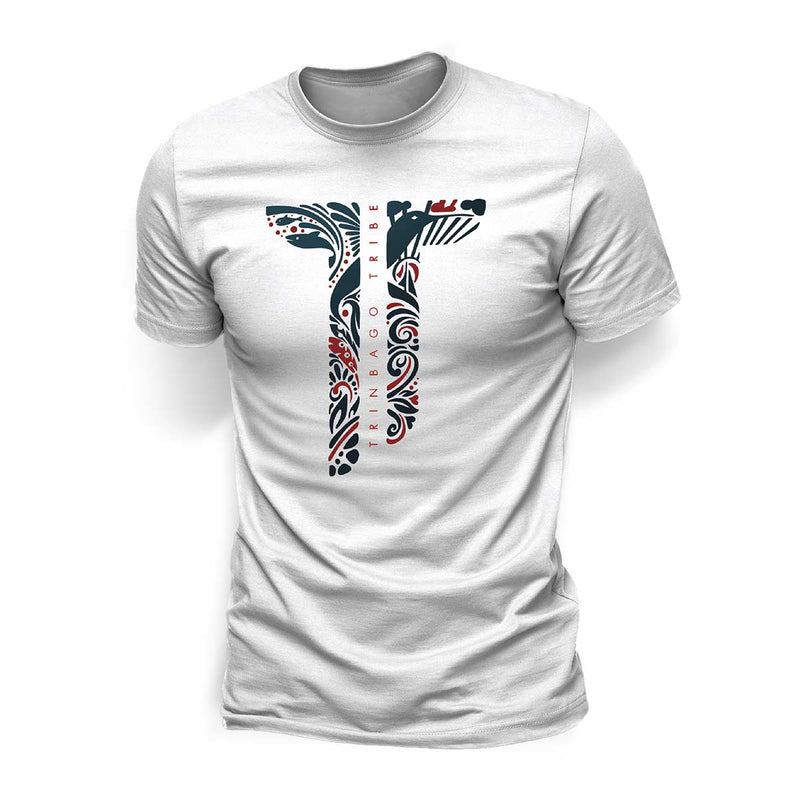 Darius Designs Trinbago Tribe White T-Shirt - Caribshopper