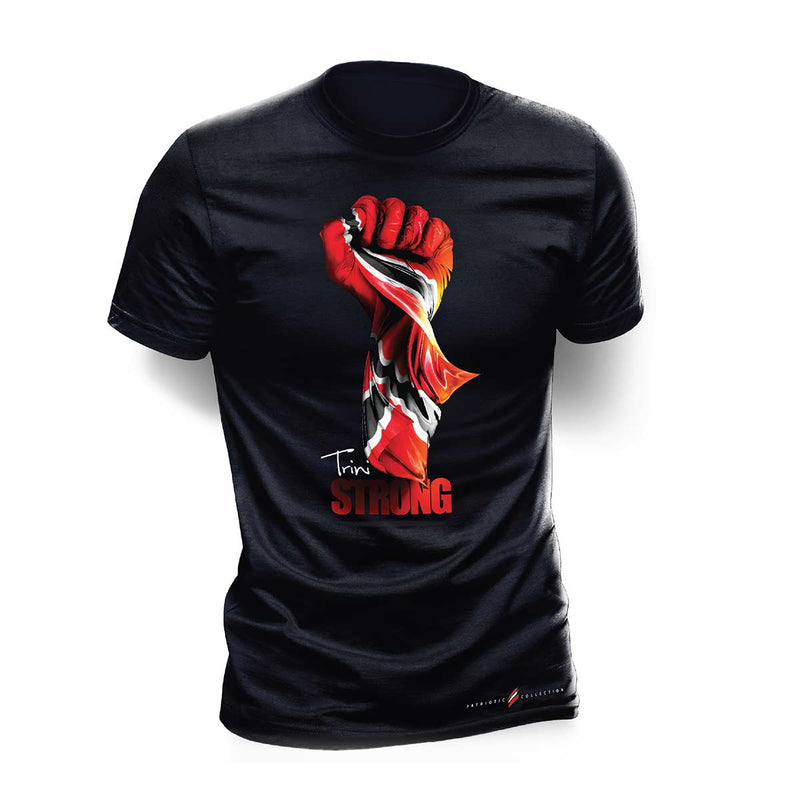 Darius Designs Trini Strong Black T-Shirt - Caribshopper