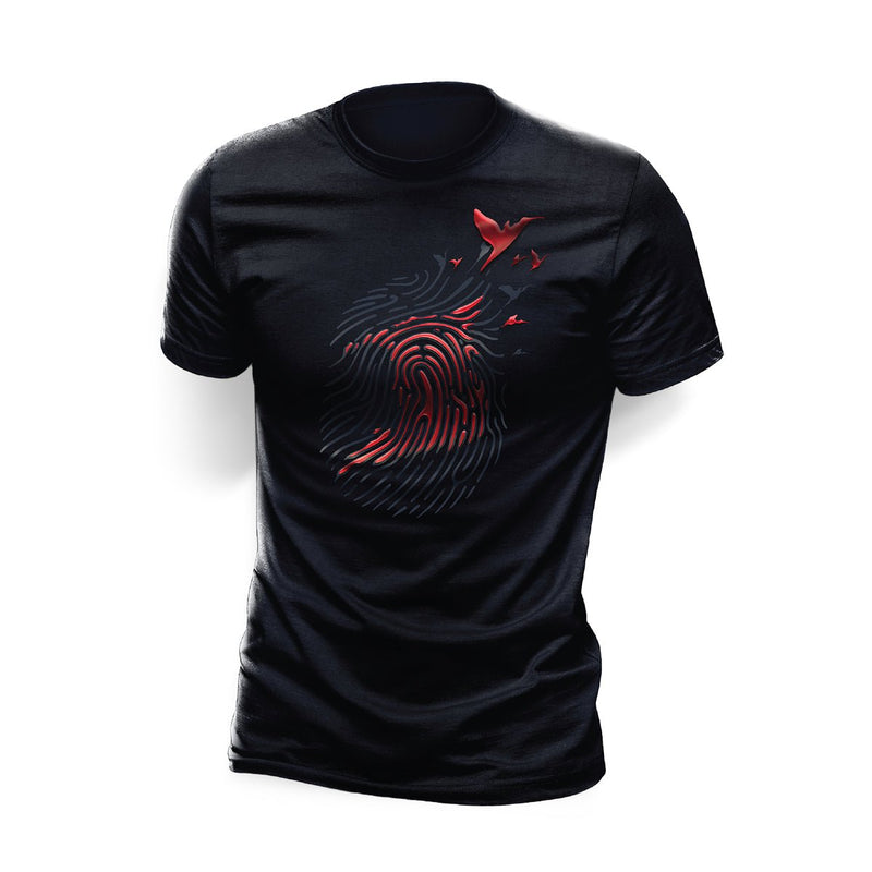 Darius Designs Uniquely T&T Black Puff Print T-Shirt - Caribshopper
