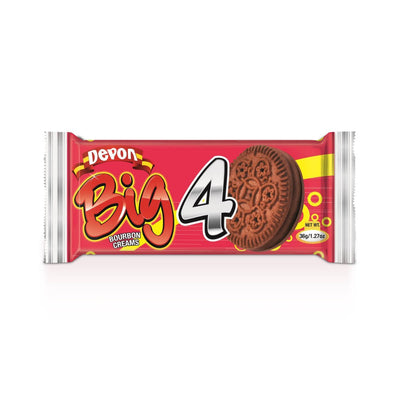 Devon Big 4 Biscuit Cream Cookies, 38g (3 or 6 Pack) - Caribshopper