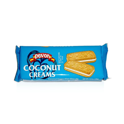 Devon Coconut Cream Biscuits, 140g (3 or 6 Pack) - Caribshopper