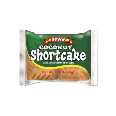 Devon Coconut Shortcake Sweet Biscuits, 1.2oz (3 or 6 Pack) - Caribshopper