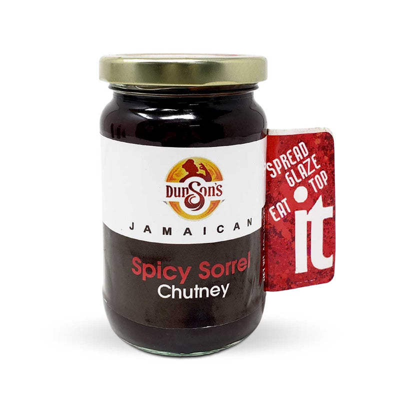 Dunsons Spicy Sorrel Chutney, 12oz - Caribshopper