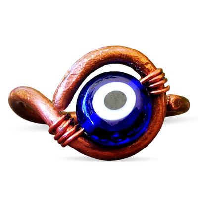 Earth & Moon Evil Eye Third Eye Ring - Caribshopper