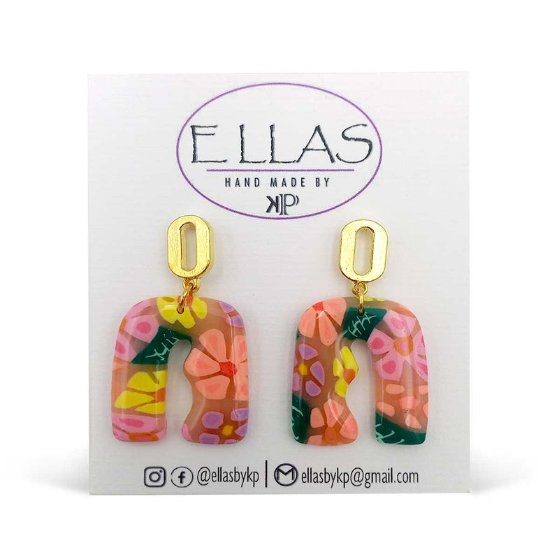 Ellas By KP Floral Beauty Dangle Earrings - Caribshopper