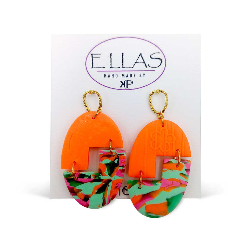 Ellas By KP Floral Dangle Earrings - Caribshopper