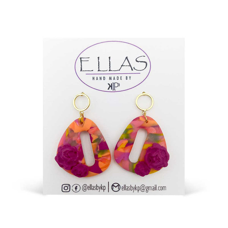 Ellas By KP Floral Day Dangle Earrings - Caribshopper