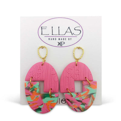 Ellas By KP Floral Love Dangle Earrings - Caribshopper