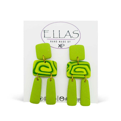 Ellas By KP Green Love 1 Dangle Earrings - Caribshopper