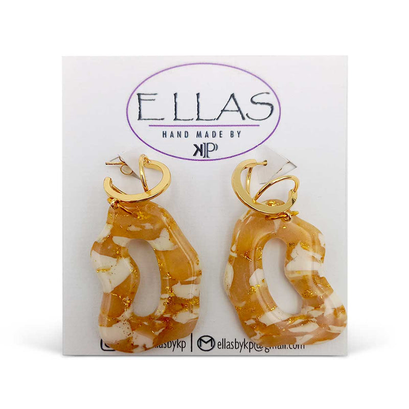 Ellas By KP Marble Twirl Dangle Earrings - Caribshopper
