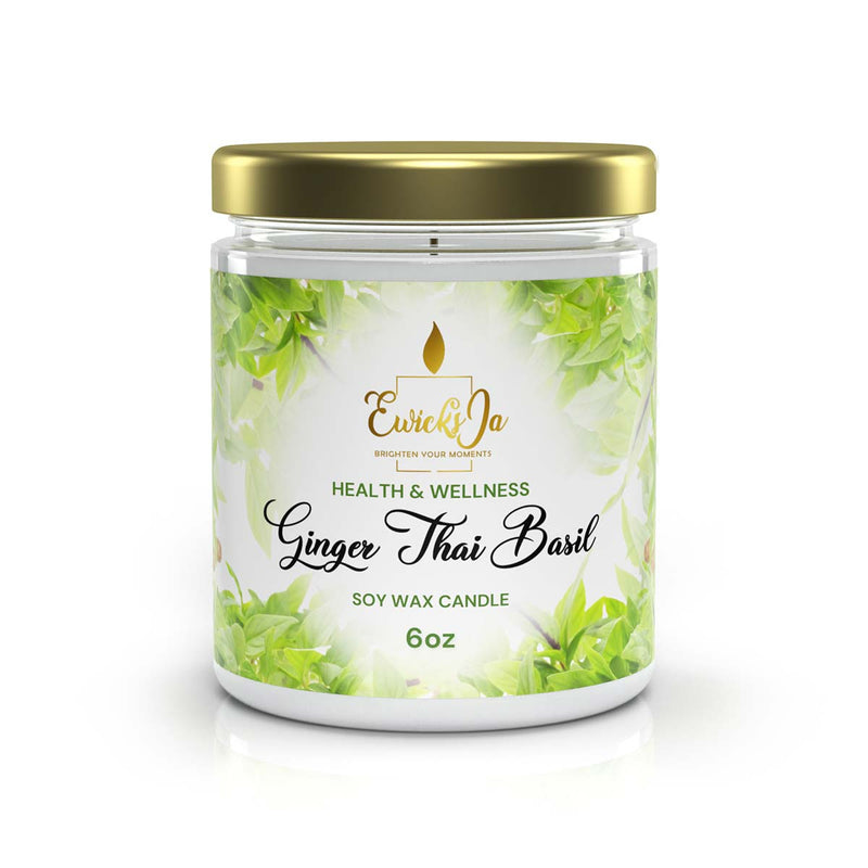 Ewicks Ginger Thai Basil Candle, 6oz - Caribshopper