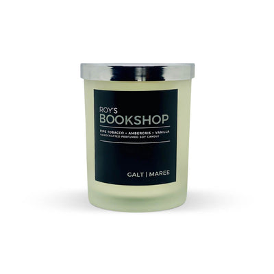 Galt & Maree Roy’s Bookshop Candle, 12.5oz - Caribshopper
